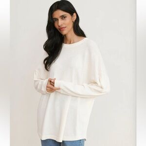 Jenni Kayne Boyfriend Long Sleeve Tee M NWT